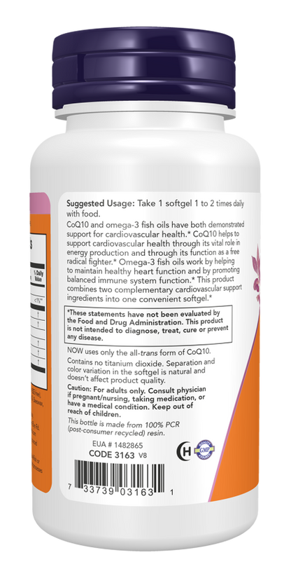 CoQ10 60 mg + Fish Oil Softgels
