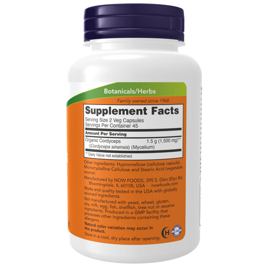 Cordyceps 750 mg Veg Capsules-Herbs-AlchePharma