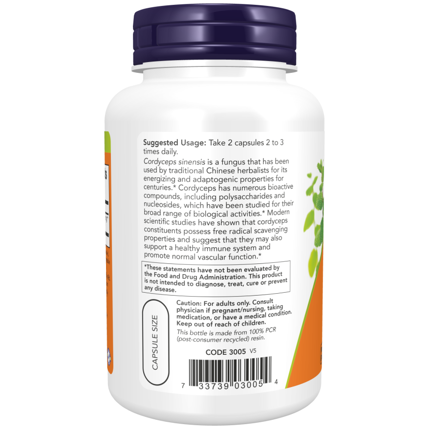Cordyceps 750 mg Veg Capsules-Herbs-AlchePharma
