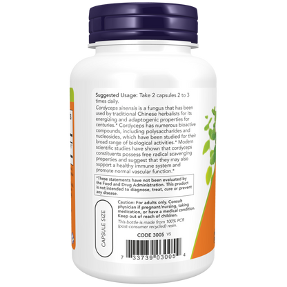 Cordyceps 750 mg Veg Capsules-Herbs-AlchePharma