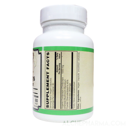 Cordyceps (Cordyceps sinensis) Organic mushroom - 40% polysaccharides,-Mushrooms-AlchePharma
