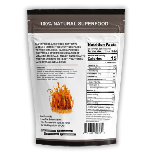Cordyceps - Mushroom Extract Powder – 100g