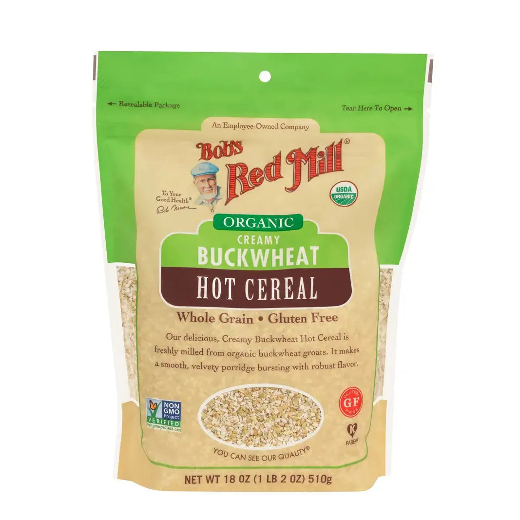 Creamy Buckwheat Hot Cereal 18 oz (Organic, Whole Grain, & Gluten-Free)-Hot Cereal-AlchePharma