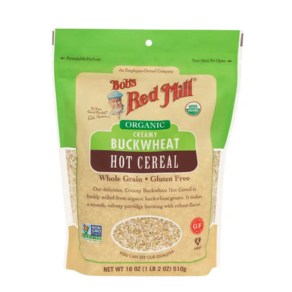 Creamy Buckwheat Hot Cereal 18 oz (Organic, Whole Grain, & Gluten-Free)-Hot Cereal-AlchePharma