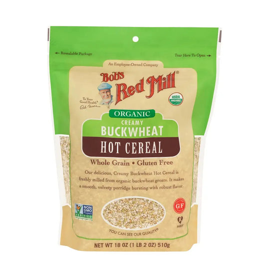 Creamy Buckwheat Hot Cereal 18 oz (Organic, Whole Grain, & Gluten-Free)-Hot Cereal-AlchePharma