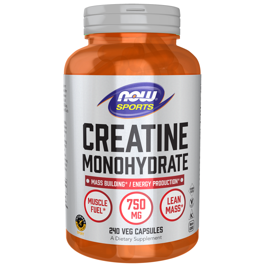 Creatine Monohydrate 750 mg Veg Capsules-Sports Nutrition-AlchePharma