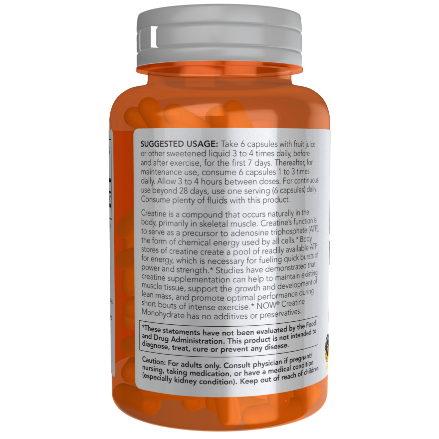 Creatine Monohydrate 750 mg Veg Capsules-Sports Nutrition-AlchePharma