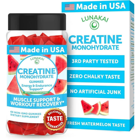 Creatine Monohydrate - Watermelon Flavored - 60 Gummies