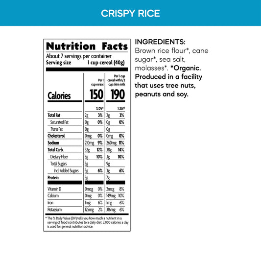 Crispy Rice Cereal - Gluten Free - 10 Oz.