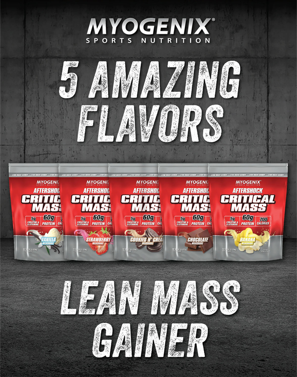 Critical Mass- Lean Mass Gainer - Myogenix Sports Nutrition