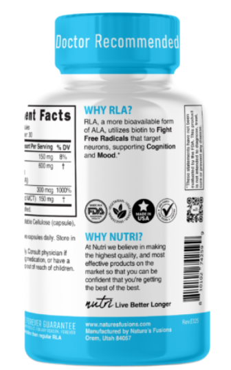 R-Alpha Lipoic Acid+  Veg Caps