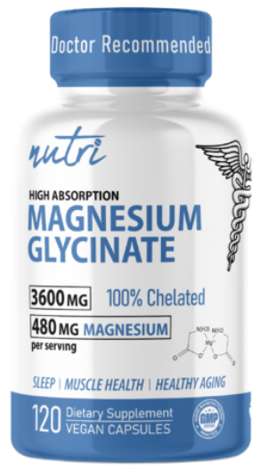 Magnesium Glycinate 480 mg, 120 ct