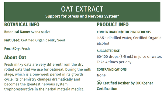 Oat 1 fl. oz