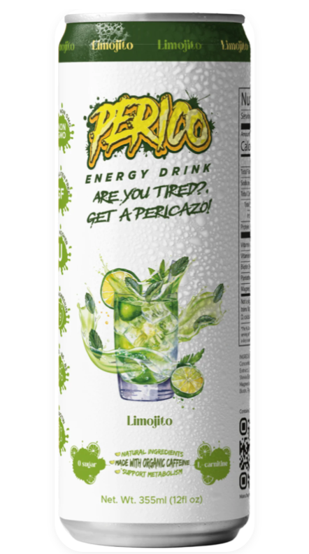Perico Limojito Energy Drink 12oz