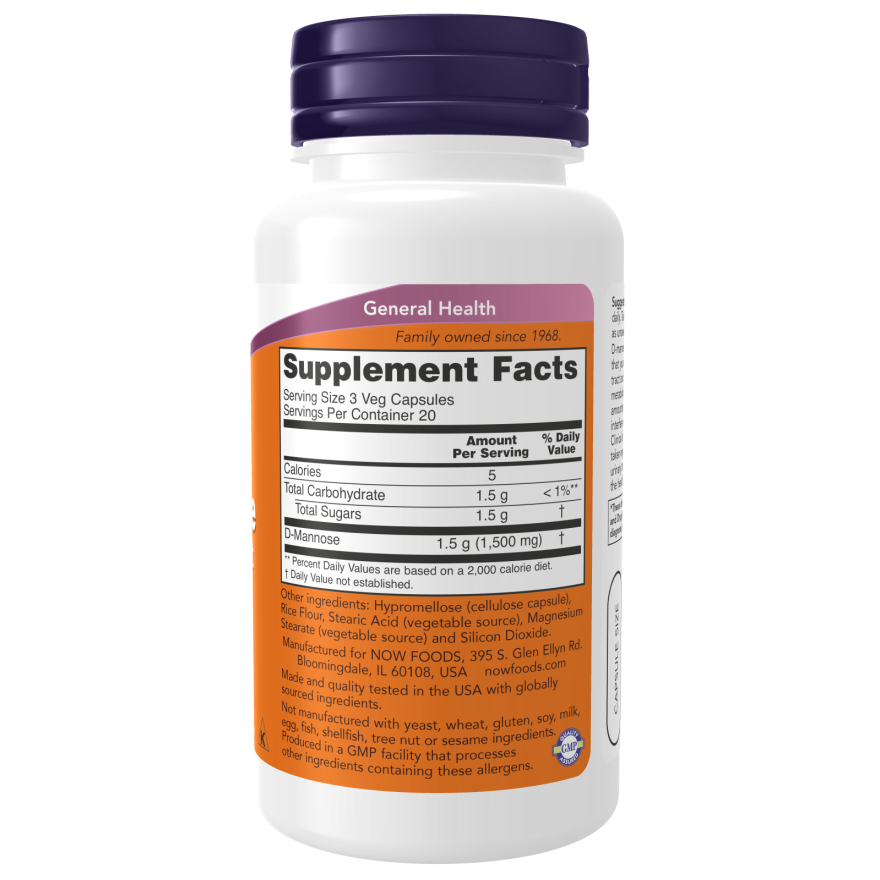 D-Mannose 500 mg Veg Capsules-Women's Specialty Formulas-AlchePharma