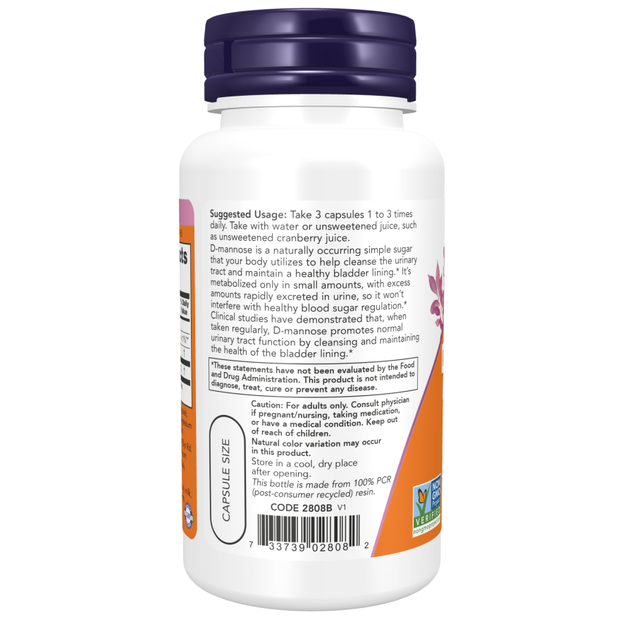 D-Mannose 500 mg Veg Capsules-Women's Specialty Formulas-AlchePharma