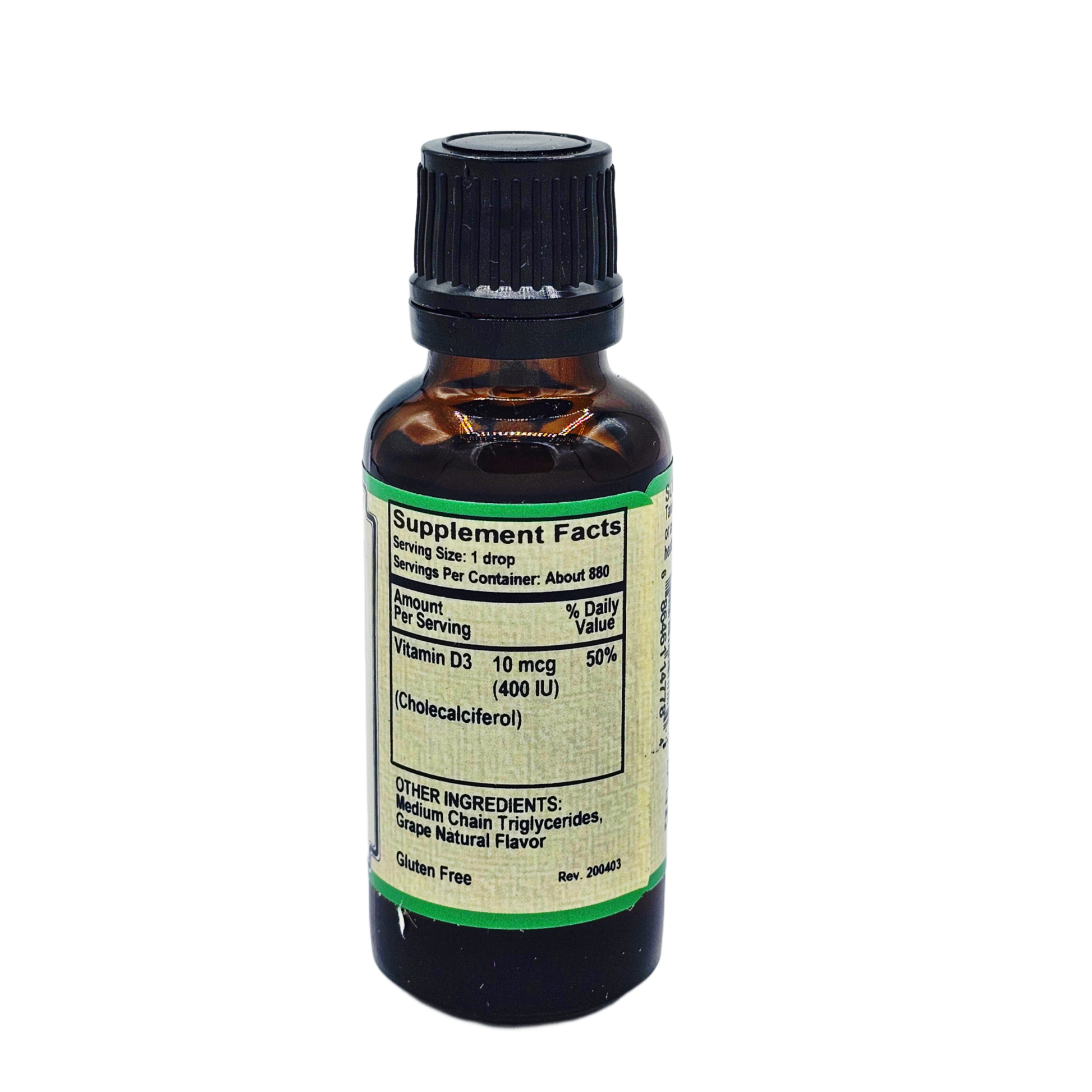 D3 Drops for Kid's - 10mcg/400iu (Alcohol-Free)-AlchePharma