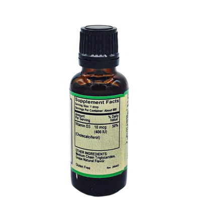 D3 Drops for Kid's - 10mcg/400iu (Alcohol-Free)-AlchePharma