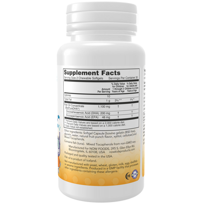 DHA Kids Fish Oil Chewable Softgels-Nutritional Oils-AlchePharma