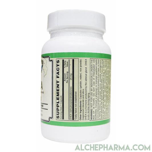 DHEA ((Dehydroepiandrosterone) Pharmaceutical Grade 25 mg.-Hormones-AlchePharma