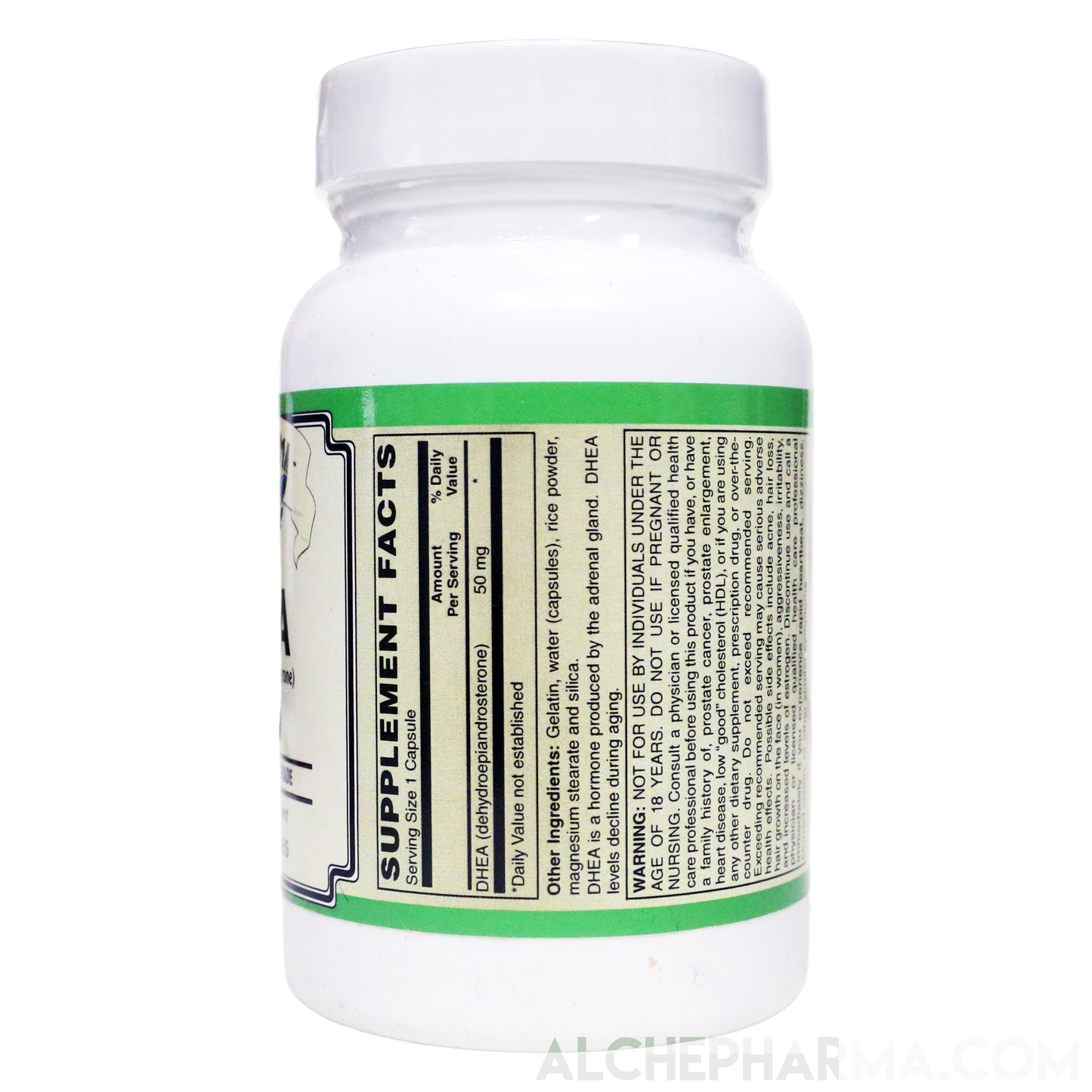 DHEA ((Dehydroepiandrosterone) Pharmaceutical Grade 50 mg-AlchePharma