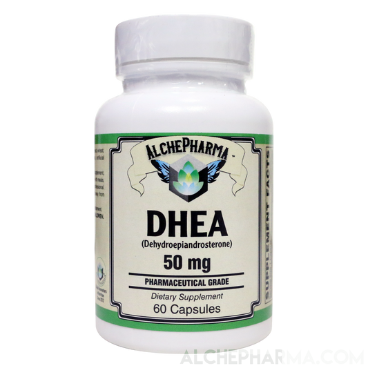 DHEA ((Dehydroepiandrosterone) Pharmaceutical Grade 50 mg-AlchePharma