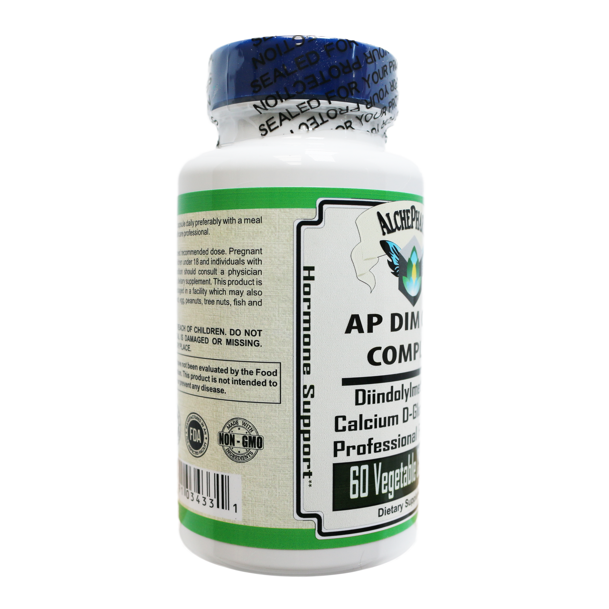 DIM-CDG Complex Professional Diindolylmethane, Calcium D-Glucarate-Hormone Balance-AlchePharma