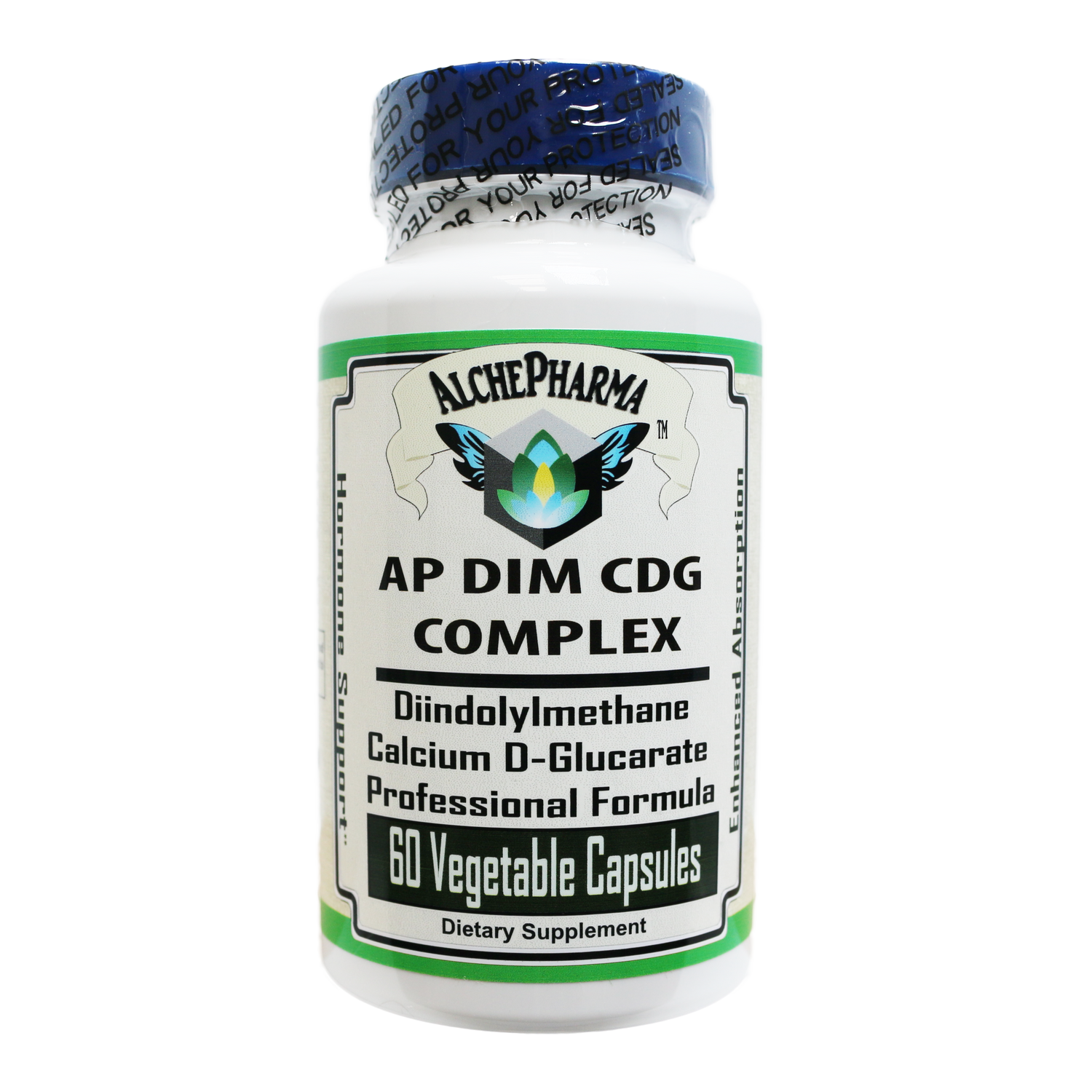 DIM-CDG Complex Professional Diindolylmethane, Calcium D-Glucarate-Hormone Balance-AlchePharma