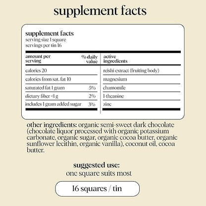 Alice Mushroom Chocolates - For Deep Sleep - 16 Squares