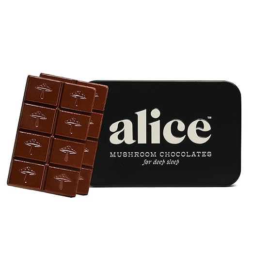 Alice Mushroom Chocolates - For Deep Sleep - 16 Squares