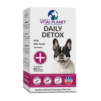 Daily Detox for Dogs 60 Chews (Beef Flavored)-Pet Supplements-AlchePharma