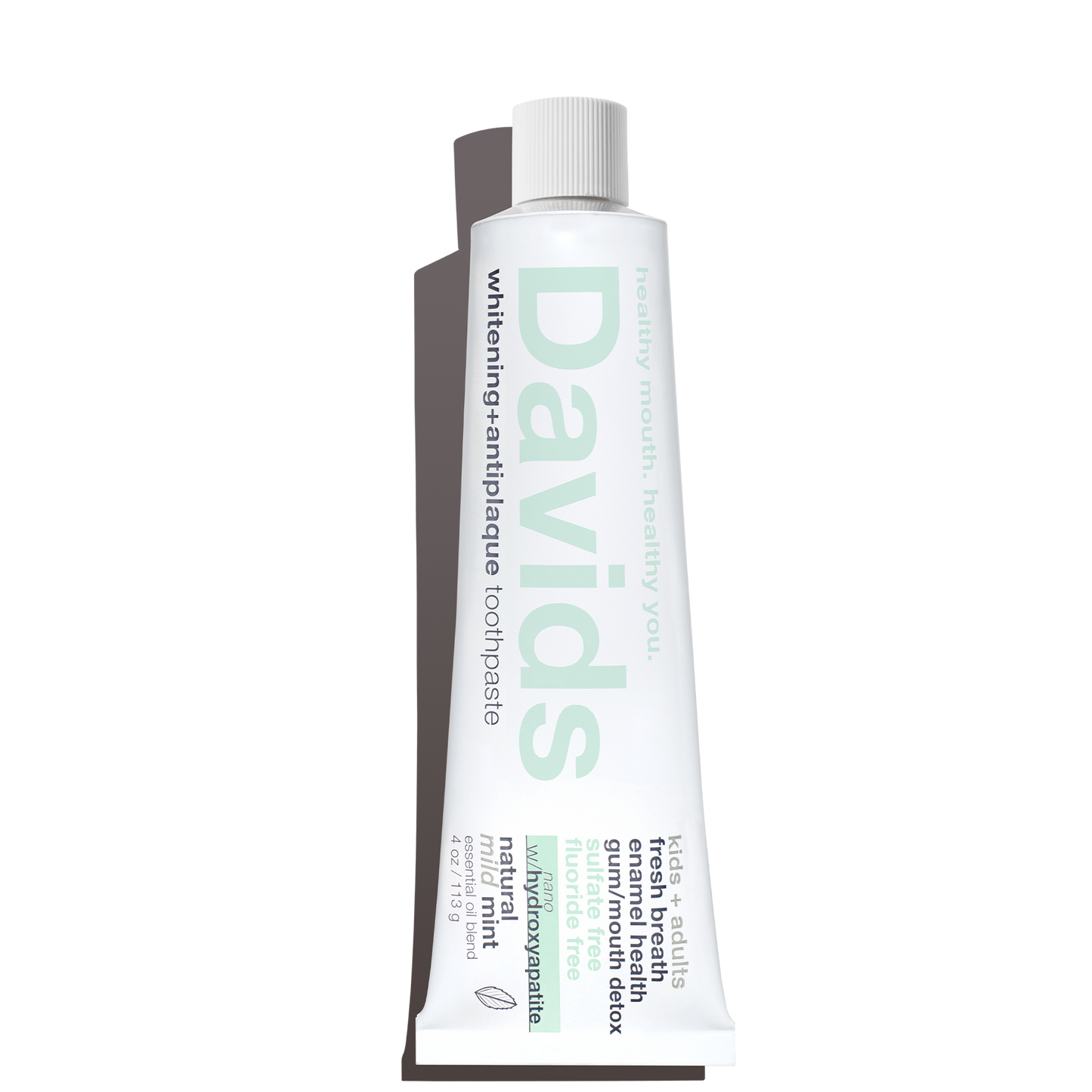 Davids kids + adults nano-hydroxyapatite premium toothpaste / mild mint / 4 oz-AlchePharma