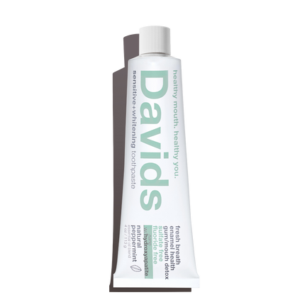 Davids sensitive+whitening nano-hydroxyapatite premium toothpaste / peppermint / 4 oz-AlchePharma
