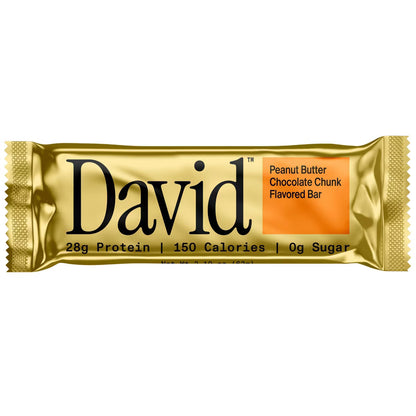 David Peanut Butter Chocolate Chunk High Protein Bar