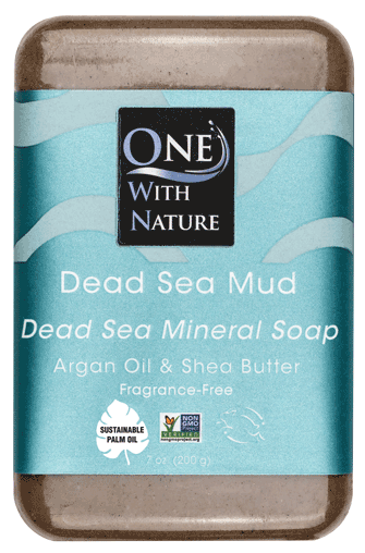 Dead Sea Mud Soap with Argan Oil & Shea Butter (Fragrance Free)