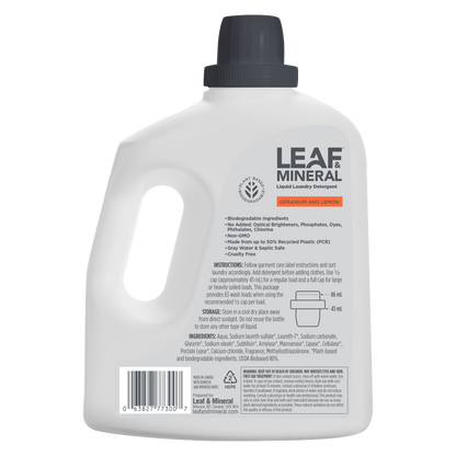 Liquid Laundry Detergent - Plant Based, Biodegradable - 92 Fl. Oz.