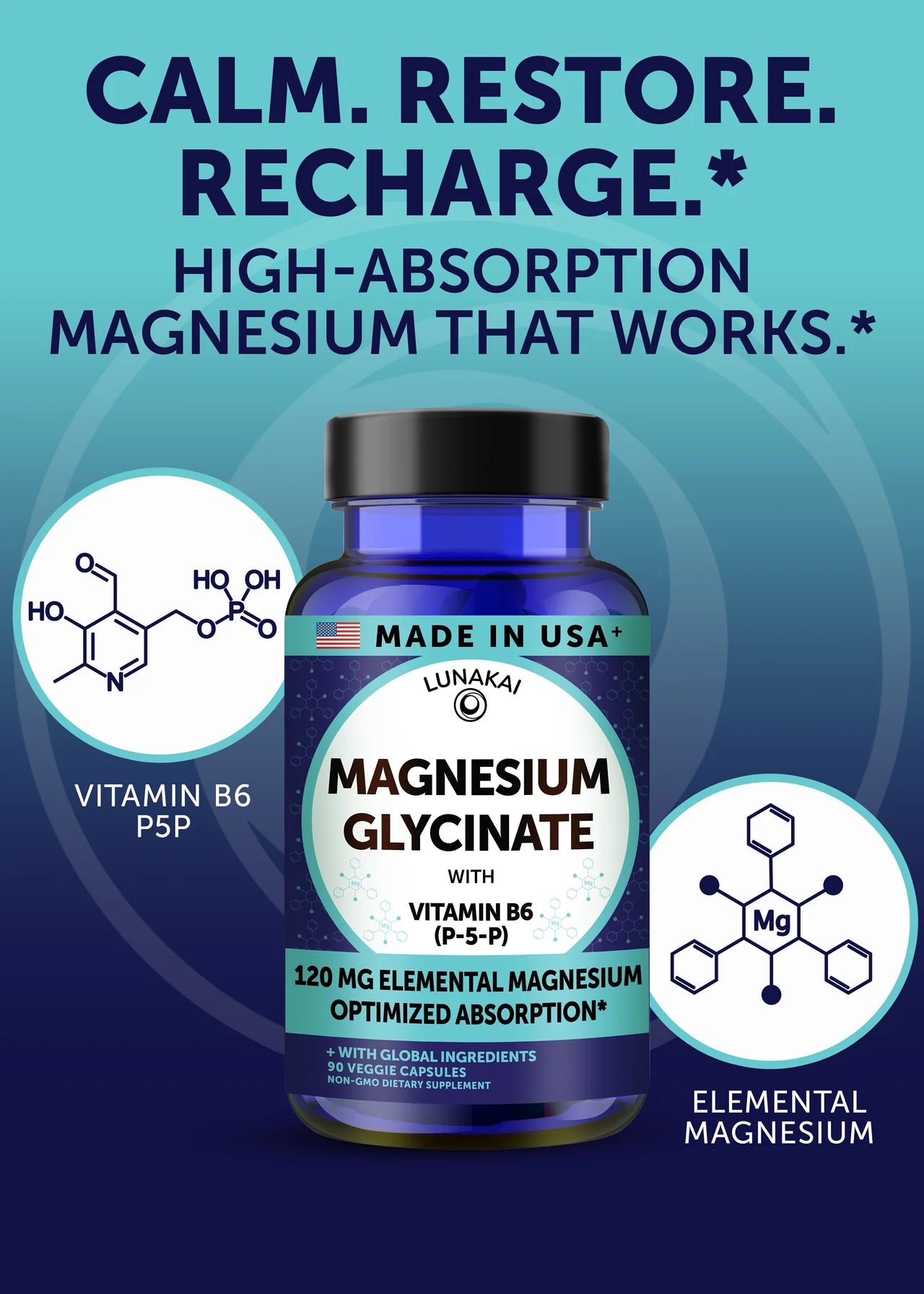 "Magnesium Glycenate 90Caps