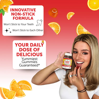 "Super Chol Orange Gummies 60 Count
