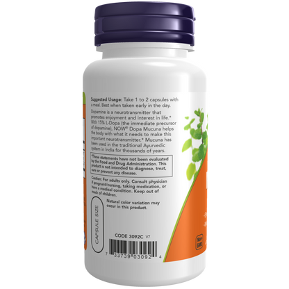 Dopa Mucuna Veg Capsules-Mental Fitness/Mood Support-AlchePharma