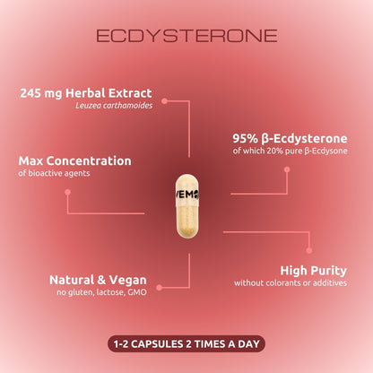 Ecdysterone - Maral Root /Leuzea Extract - 90 capsules