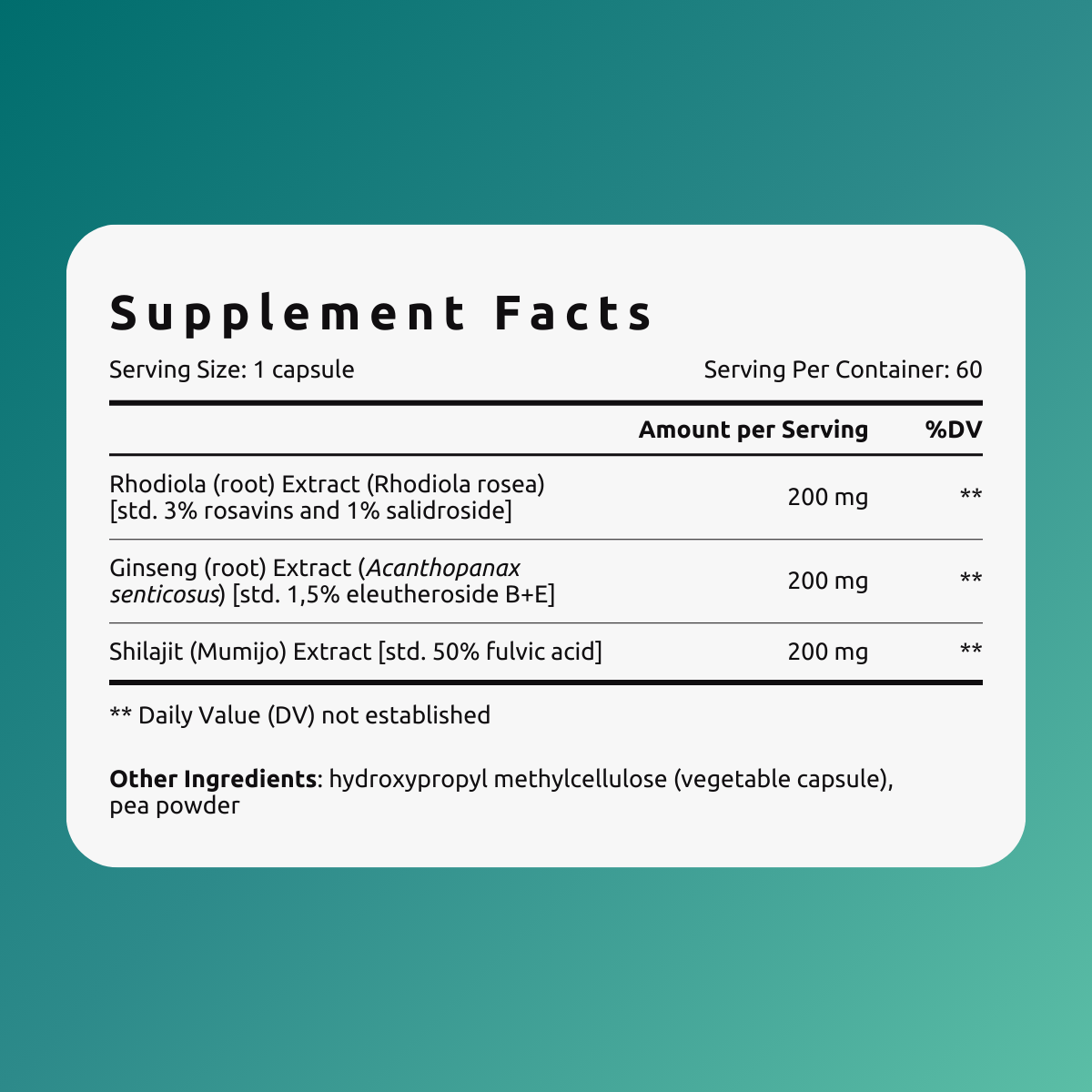 Eastern Adaptogen - 60 capsules