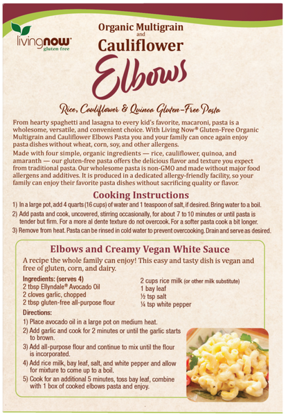 Cauliflower and Multigrain Elbows Pasta, Organic