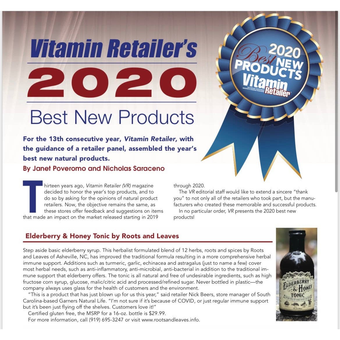 Elderberry & Honey Tonic, 16 oz-AlchePharma