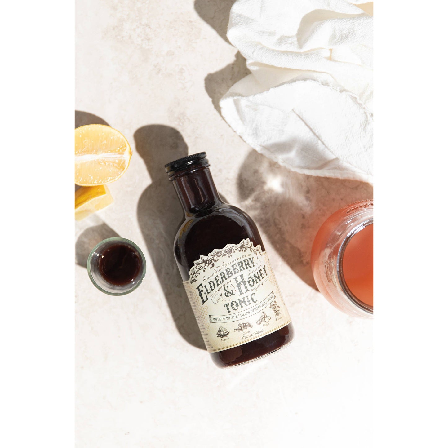 Elderberry & Honey Tonic, 16 oz-AlchePharma