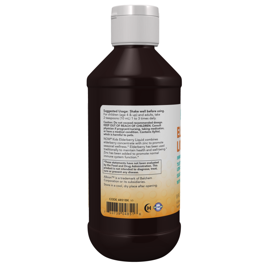 Elderberry Liquid for Kids-Immune System Enhancers-AlchePharma