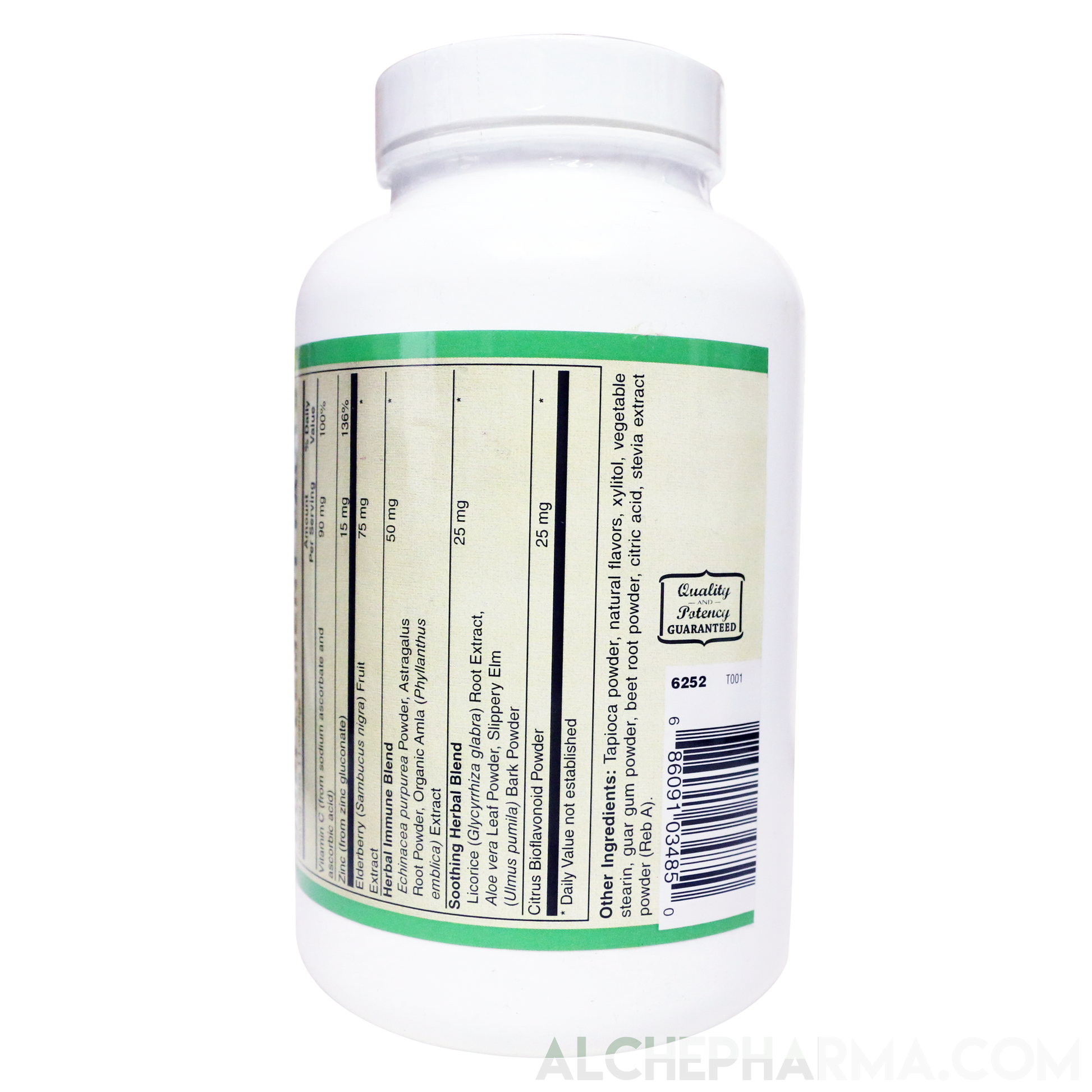 Elderberry Zinc Lozenges w/Licorice, Aloe, Slippery Elm and More-Vitamins & Supplements-AlchePharma