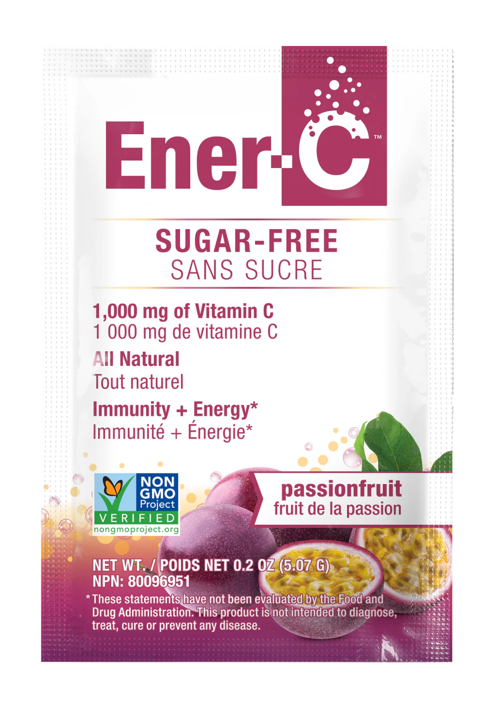 Ener-C Bubbly Multivitamin Drink Mix Passionfruit 0.2oz
