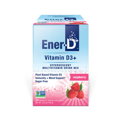Ener-D Multivitamin Drink Mix Raspberry 0.2oz