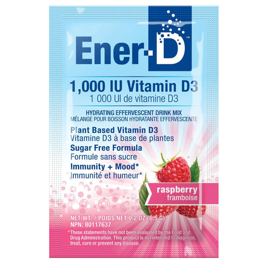 Ener-D Multivitamin Drink Mix Raspberry 0.2oz