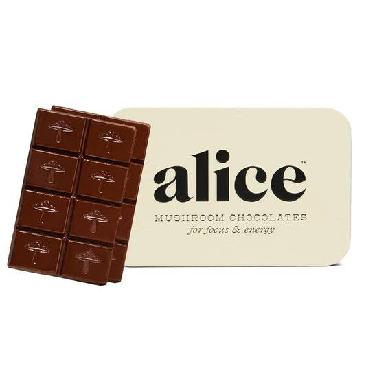 Alice Mushroom Chocolates - For Focus & Energy - 16 Squares